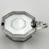 Unusual Georgian Sterling Silver Octagonal Mustard Pot