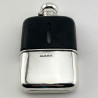 Smart Edwardian Sterling Silver and Leather Hip Flask (1906)