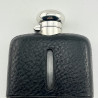 Smart Edwardian Sterling Silver and Leather Hip Flask