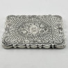 Beautiful Engraved Victorian Sterling Silver Card Case