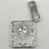 Beautiful Engraved Victorian Sterling Silver Card Case