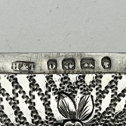 Beautiful Engraved Victorian Sterling Silver Card Case