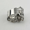 Unusual Victorian Boxed Set of Six Silver Plated Napkin Rings