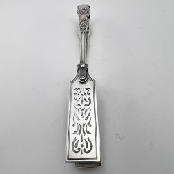 Good Quality Early Victorian Sterling Silver Asparagus Tongs