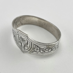 Unusual Late Victorian Boxed Silver Plated Napkin Rings