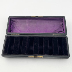 Unusual Late Victorian Boxed Silver Plated Napkin Rings