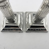 Late Victorian Sterling Silver Corinthian Style Candlesticks