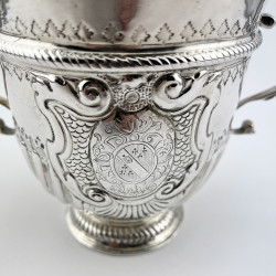 Large Queen Anne Period Britannia Sterling Silver Cup or Porringer