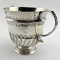 Large Queen Anne Period Britannia Sterling Silver Cup or Porringer