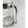 Decorative Victorian Silver Plate and Glass Loving Cup