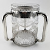 Decorative Victorian Silver Plate and Glass Loving Cup (c.1890)