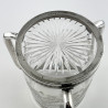Decorative Victorian Silver Plate and Glass Loving Cup