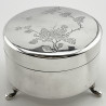 Good Quality Chinese Export Sterling Silver Jewellery or Trinket Box