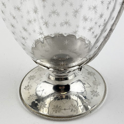 Beautiful Victorian Unusual Style Silver Plated Claret Jug