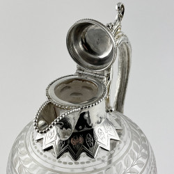 Beautiful Victorian Unusual Style Silver Plated Claret Jug
