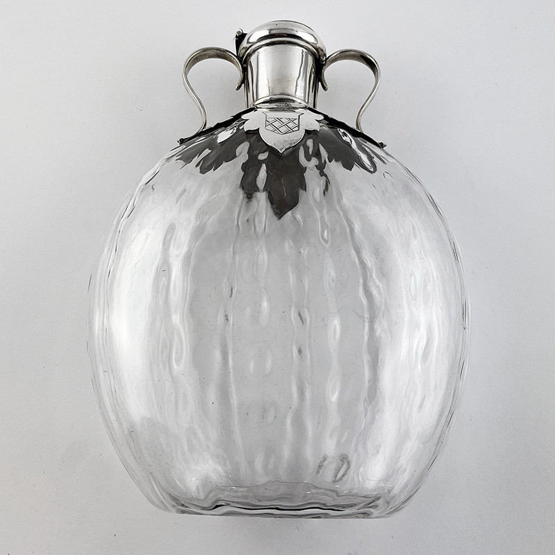 Rare and Unusual Victorian Sterling Silver Spirit Decanter (1887) Rare and Unusual Victorian Sterling Silver Spirit Decanter (1887)