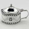 Charming Vintage Sterling Silver Copy of a Georgian Mustard Pot (1959)