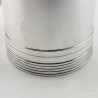 Handsome Sterling Silver Pint Mug with Squared Handle