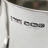 Handsome Sterling Silver Pint Mug with Squared Handle