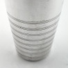 Stylish Large Continental Silver Plated Cocktail Shaker
