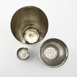 Stylish Large Continental Silver Plated Cocktail Shaker