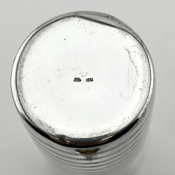 Stylish Large Continental Silver Plated Cocktail Shaker
