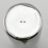 Stylish Large Continental Silver Plated Cocktail Shaker
