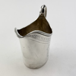 Unusual Style Henry Chawner Georgian Sterling Silver Cream Jug