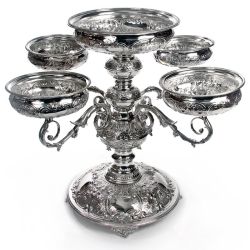 Very Large Victorian Silver...