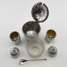 Victorian Sterling Silver Boxed Three Piece Condiment Set