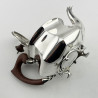 Arts and Crafts Style Edwardian Sterling Silver Tea Pot