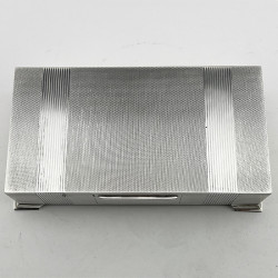 Art Deco Style Sterling Silver Trinket or Cigarette Box