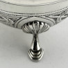 Irish Sterling Silver Sauce Boat with Repousse Celtic Style Decoration