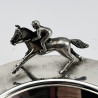 Sterling Silver Dish with Race Horse Motif and Goodwood Racecourse Crest