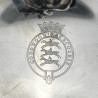 Sterling Silver Dish with Race Horse Motif and Goodwood Racecourse Crest