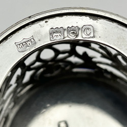 Late Victorian Sterling Silver Mustard Pot in a Cylindrical Form