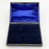 Boxed Set of Six Sterling Silver Napkin Rings with Flat Base to Stand