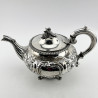 Decorative Early Victorian Sterling Silver Tea Pot (1837)