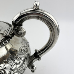 Decorative Early Victorian Sterling Silver Tea Pot