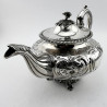 Decorative Early Victorian Sterling Silver Tea Pot