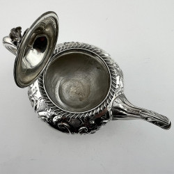 Decorative Early Victorian Sterling Silver Tea Pot