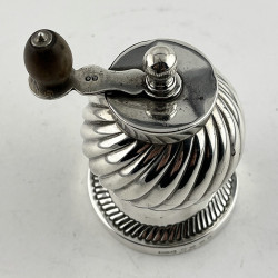 Unusual Victorian Sterling Silver Pepper Grinder by John Grinsell & Sons