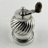 Unusual Victorian Sterling Silver Pepper Grinder by John Grinsell & Sons