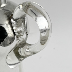 Unusual Edwardian Sterling Silver Spirit Decanter