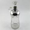Unusual Edwardian Sterling Silver Spirit Decanter