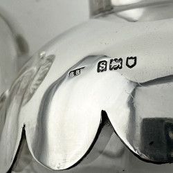 Unusual Edwardian Sterling Silver Spirit Decanter