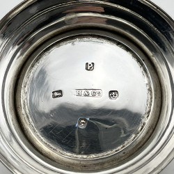 Boxed Sterling Silver Sugar and Cream with Lion Crest in Wreath Cartouche