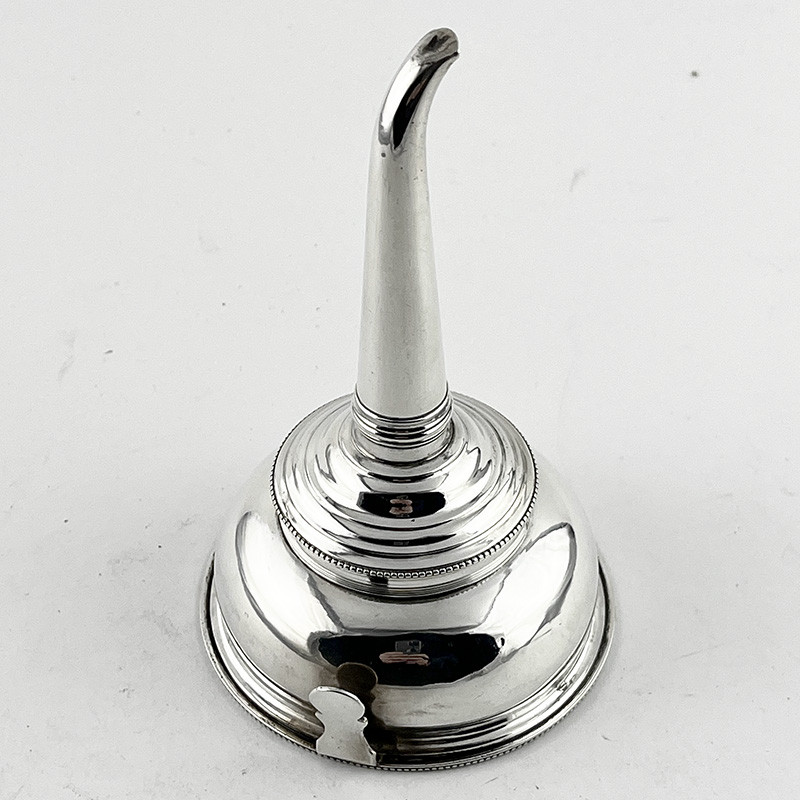 George III Sterling Silver Peter & Ann Bateman Wine Funnel (1792)