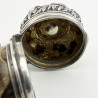 Scottish Sterling Silver Snuff Mull with Rams Horn Body