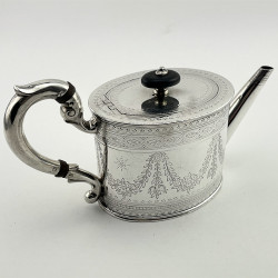 Victorian Glasgow Sterling Silver Teapot